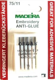 Aiguilles Madeira anti-glue taille 75